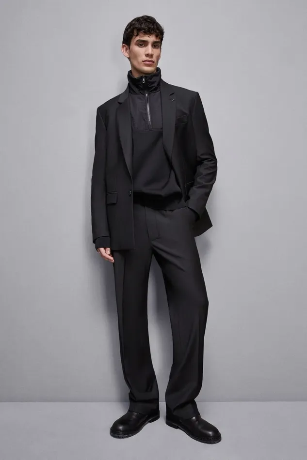 Patrizia Pepe Pants StraightFit Cool Wool Pants Black 8211 Men