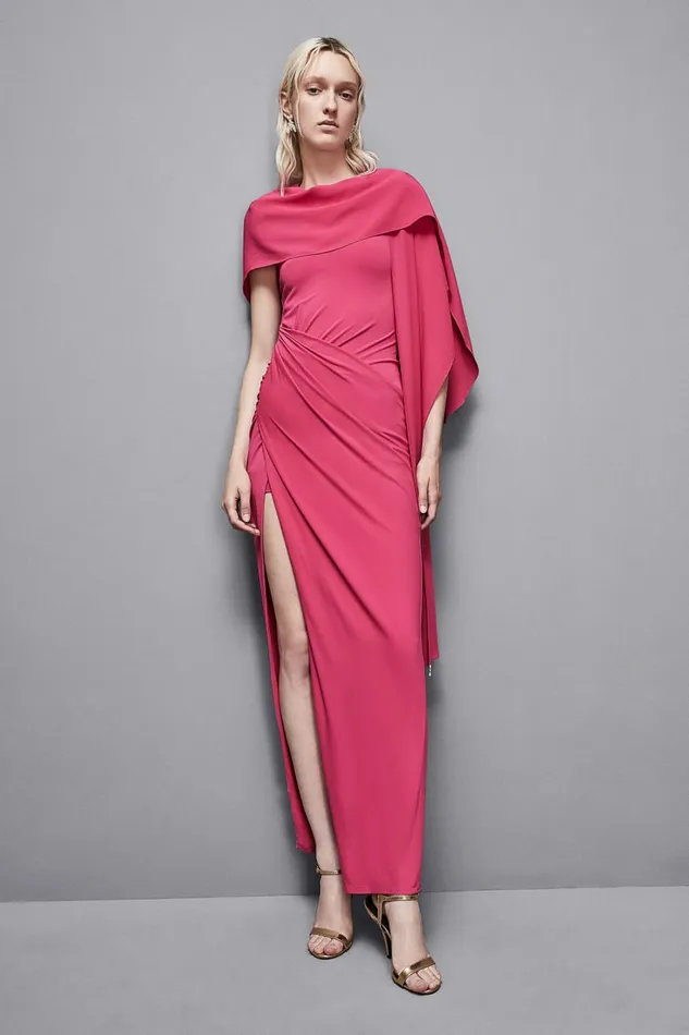 Patrizia Pepe Scarves Crepe Stole Pink 8211 Women