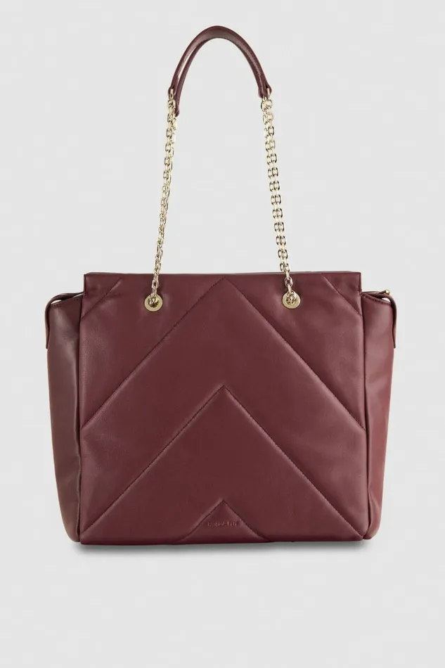 Patrizia Pepe Shoppers Leather Bucket Bag With Zipper Purple 8211 Women