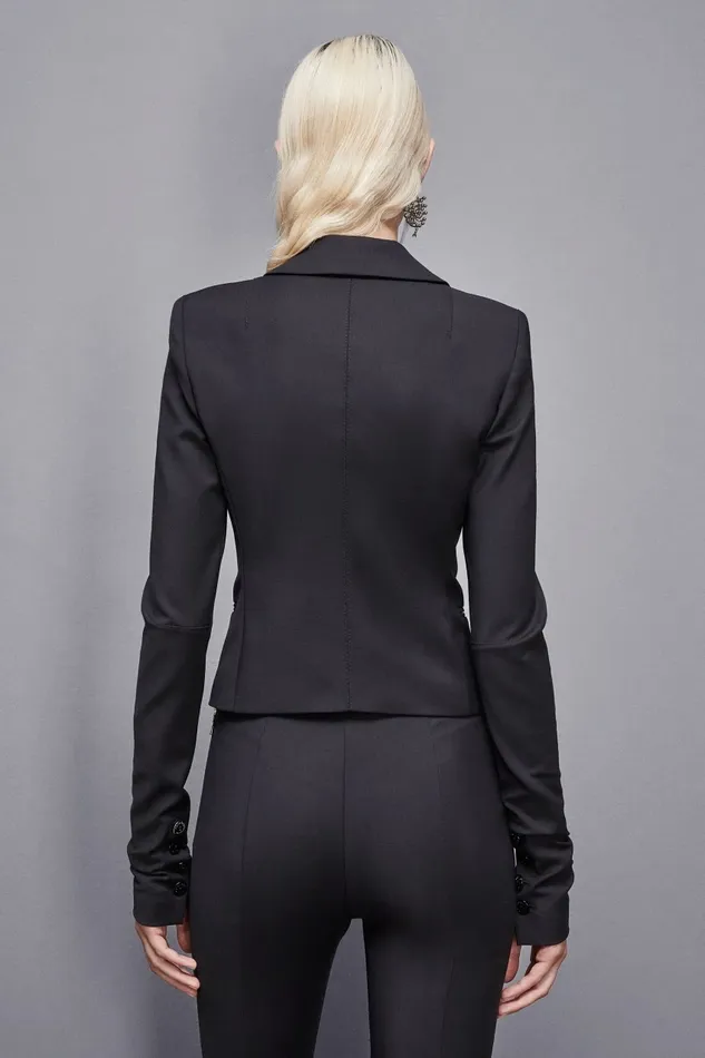 Patrizia Pepe Tailleur 1Button Jacket Black 8211 Women