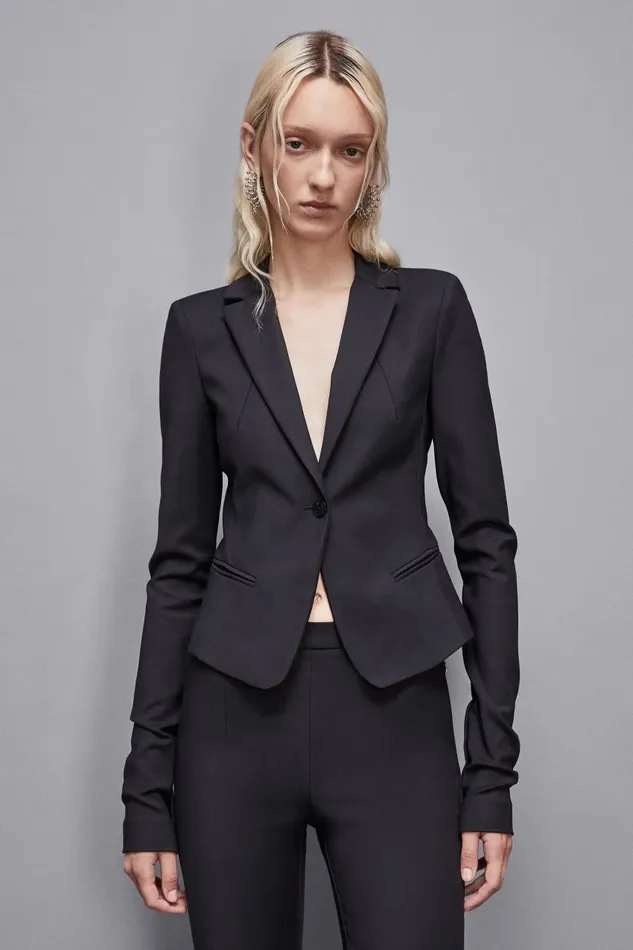 Patrizia Pepe Tailleur 1Button Jacket Black 8211 Women