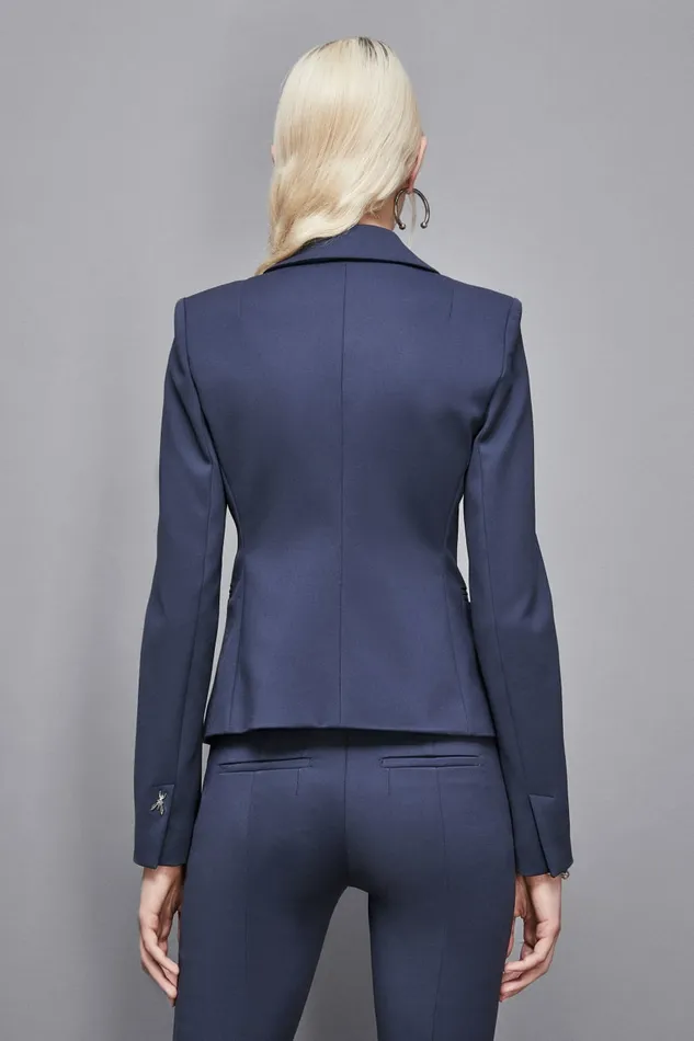 Patrizia Pepe Tailleur 2Button Slim Jacket Blue 8211 Women