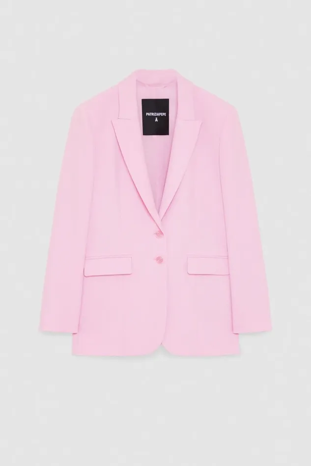 Patrizia Pepe Tailleur Essential TwoButton Blazer Pink 8211 Women