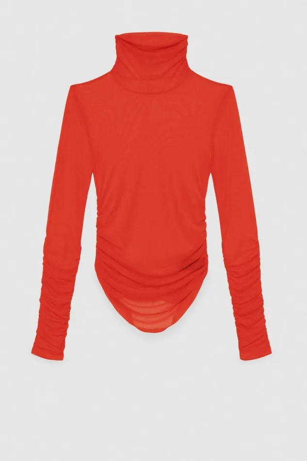 Patrizia Pepe Tailleur Slim Fit Turtleneck Sweater Red 8211 Women
