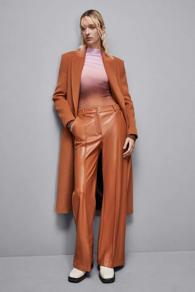 Patrizia Pepe Tops Essential Jersey Skinny Sweater Brown 8211 Women