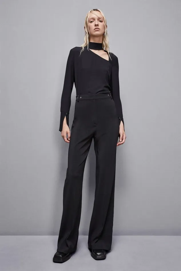 Patrizia Pepe Tops Viscose Crepe Tunic Black 8211 Women