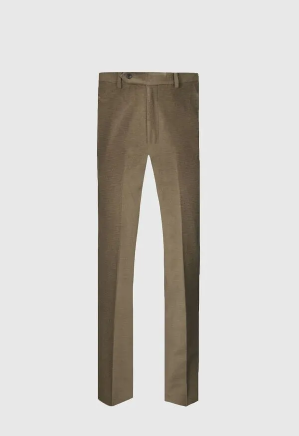 Paulstuart James Horizontal Corduroy Trouser Aubergine Mens Pants