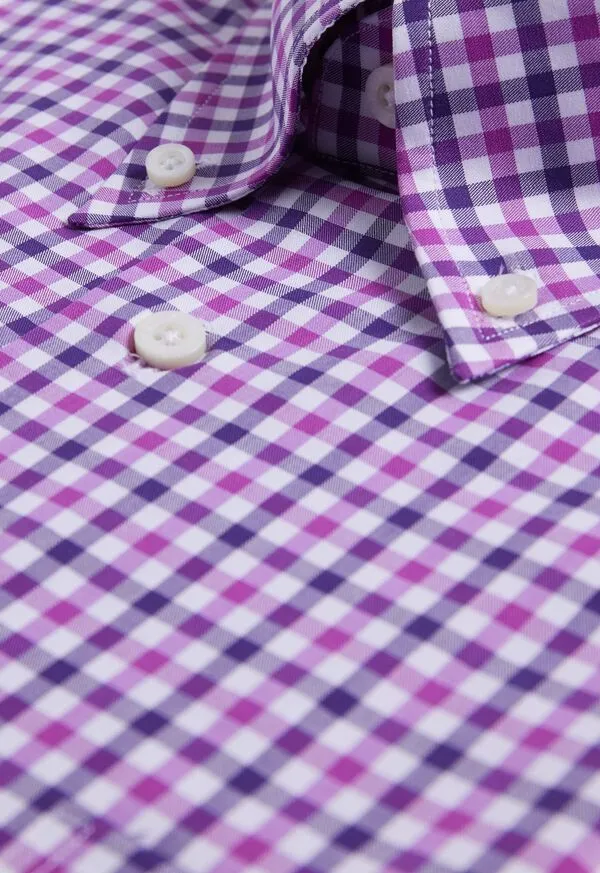 Paulstuart Sport Shirts Mens Cotton Check Sport Shirt Blue Paulstuart Sport Shirts Mens Cotton Check Sport Shirt Blue