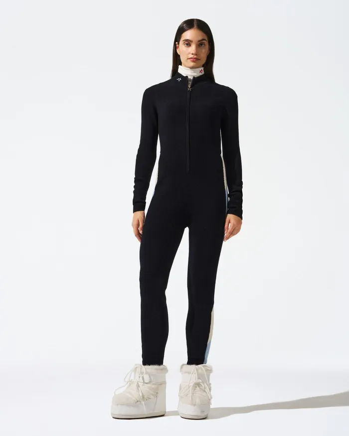 Perfect Moment Cora Merino Wool Jumpsuit Navy Women Jumpsuits