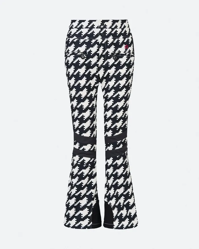 Perfect Moment HighWaist Houndstooth Aurora Flare Ski Pant Black and White 8211 Houndstooth Print Women Pants Perfect Moment HighWaist Houndstooth Aurora Flare Ski Pant Black and White 8211 Houndstooth Print Women Pants