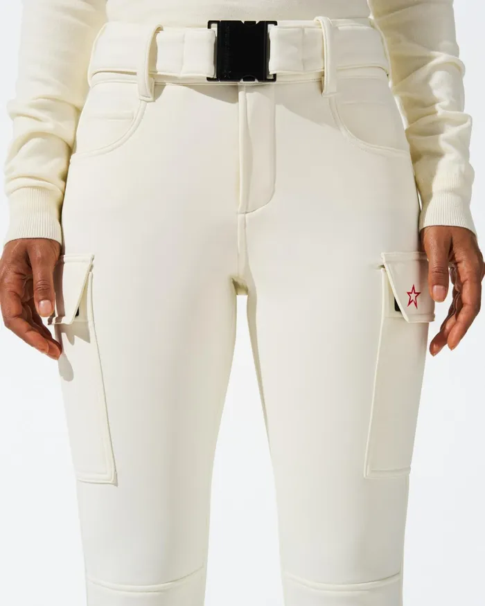 Perfect Moment MidRise Cargo Ski Pant White Women Pants