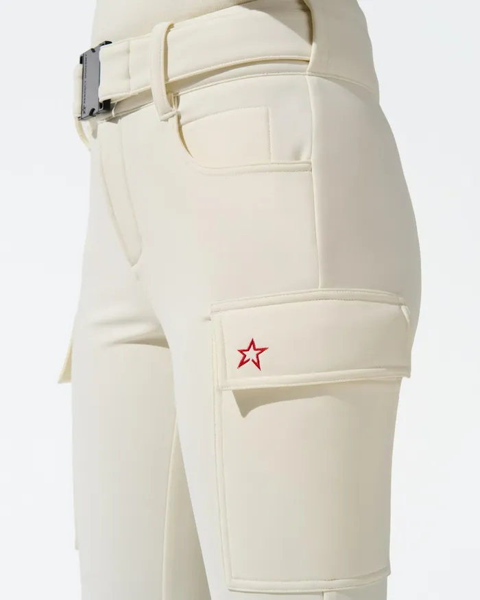 Perfect Moment MidRise Cargo Ski Pant White Women Pants