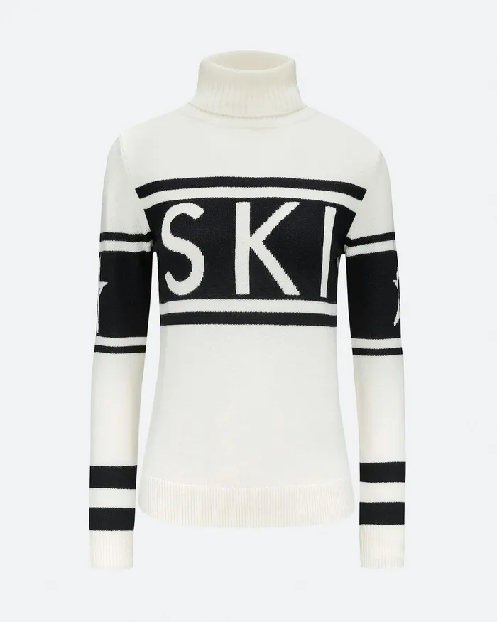 Perfect Moment Schild Merino Wool Sweater White Women Tops