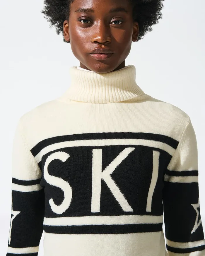 Perfect Moment Schild Merino Wool Sweater White Women Tops