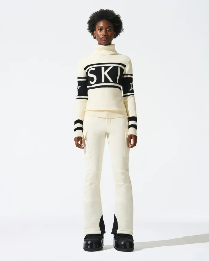 Perfect Moment Schild Merino Wool Sweater White Women Tops