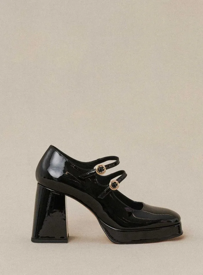 Petite Mendigote Babies Ss24 Constance Platform Heels Black 8211 Women