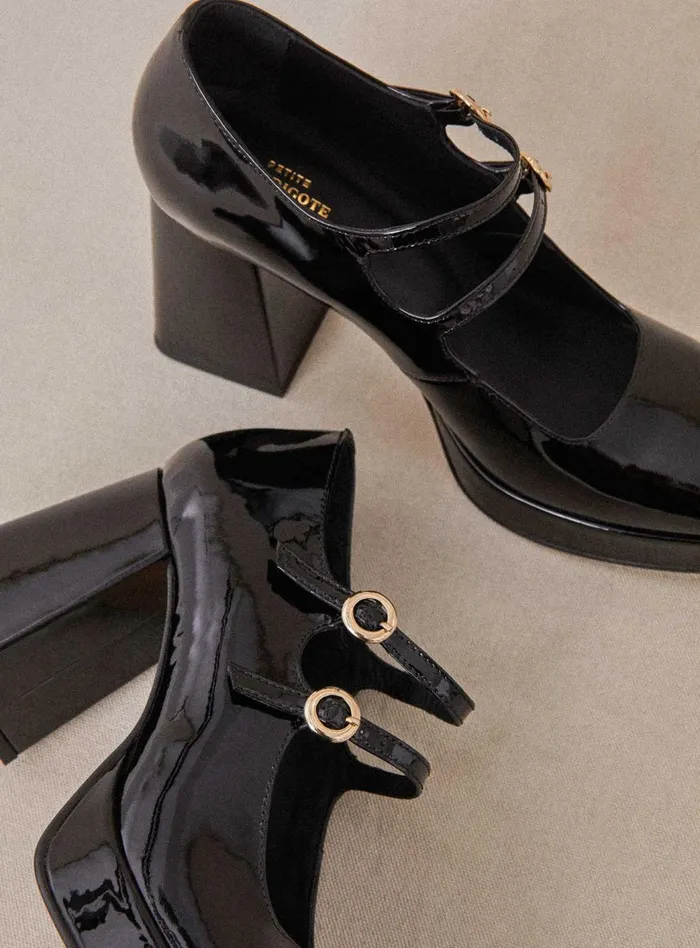 Petite Mendigote Babies Ss24 Constance Platform Heels Black 8211 Women