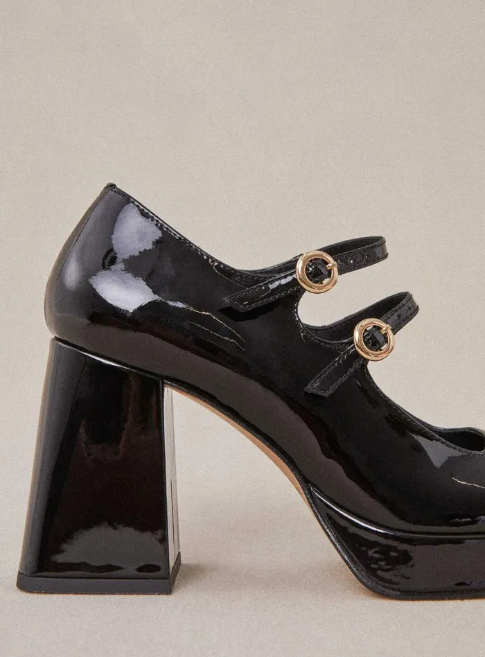 Petite Mendigote Babies Ss24 Constance Platform Heels Black 8211 Women