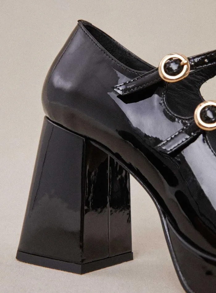 Petite Mendigote Babies Ss24 Constance Platform Heels Black 8211 Women