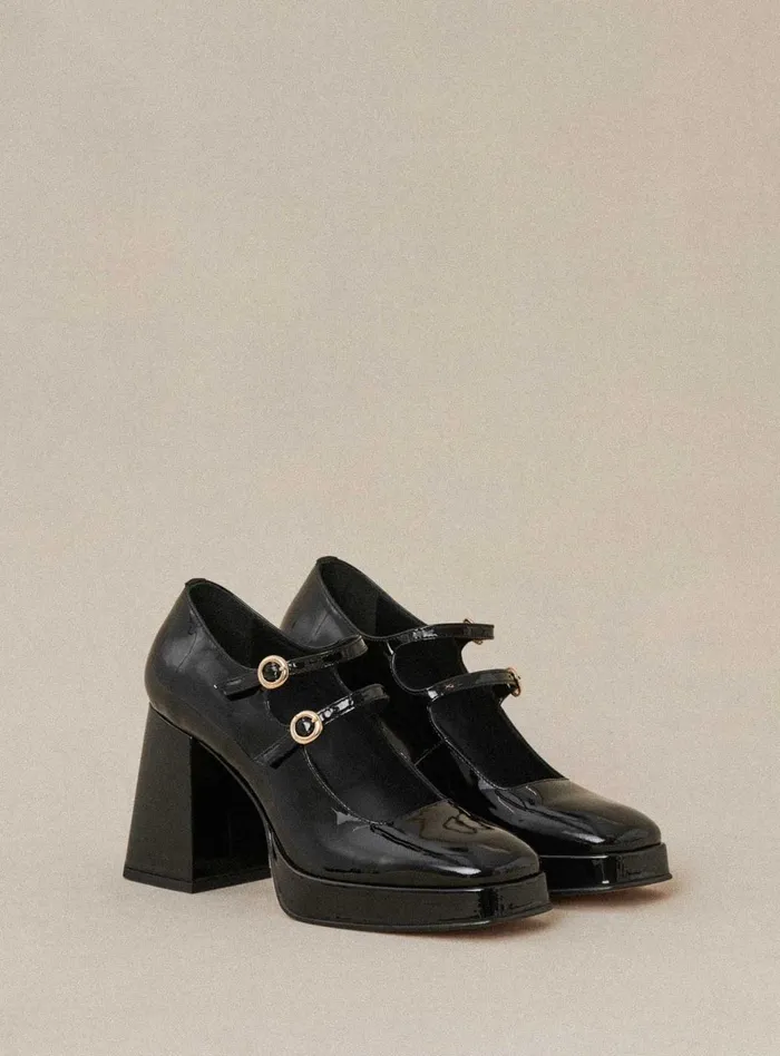 Petite Mendigote Babies Ss24 Constance Platform Heels Black 8211 Women