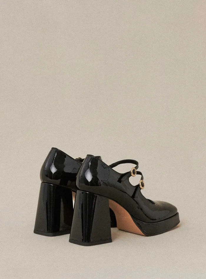 Petite Mendigote Babies Ss24 Constance Platform Heels Black 8211 Women