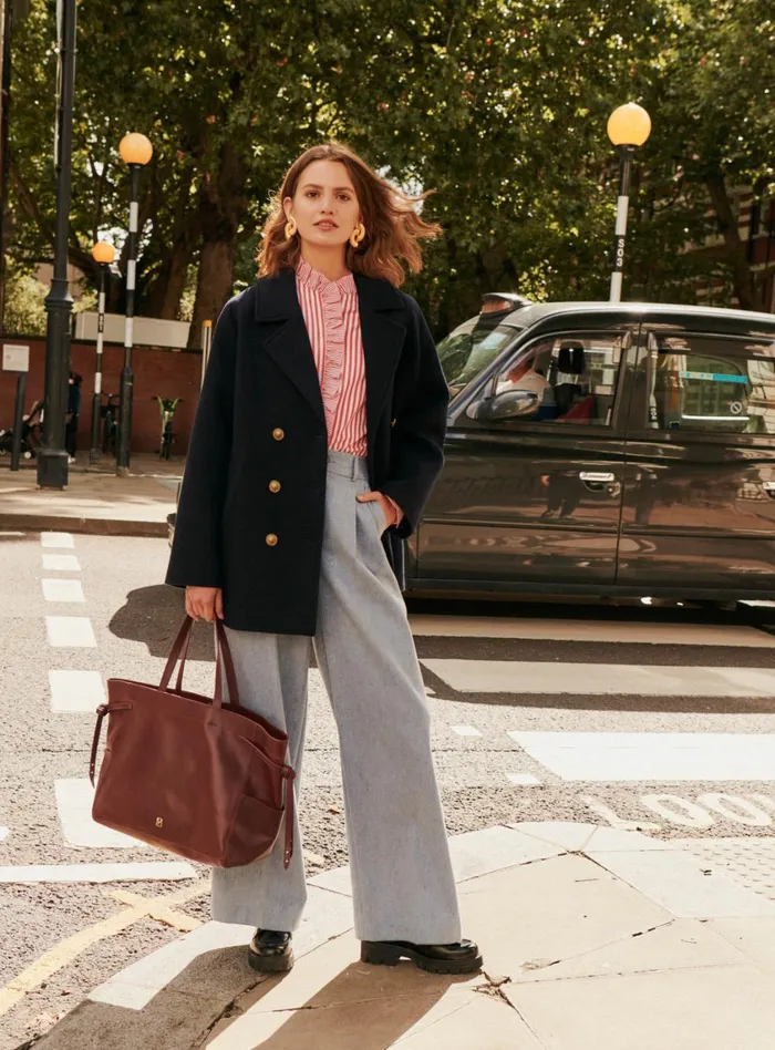 Petite Mendigote Jackets and Coats Fw24 Manteau Odete Navy 8211 Women