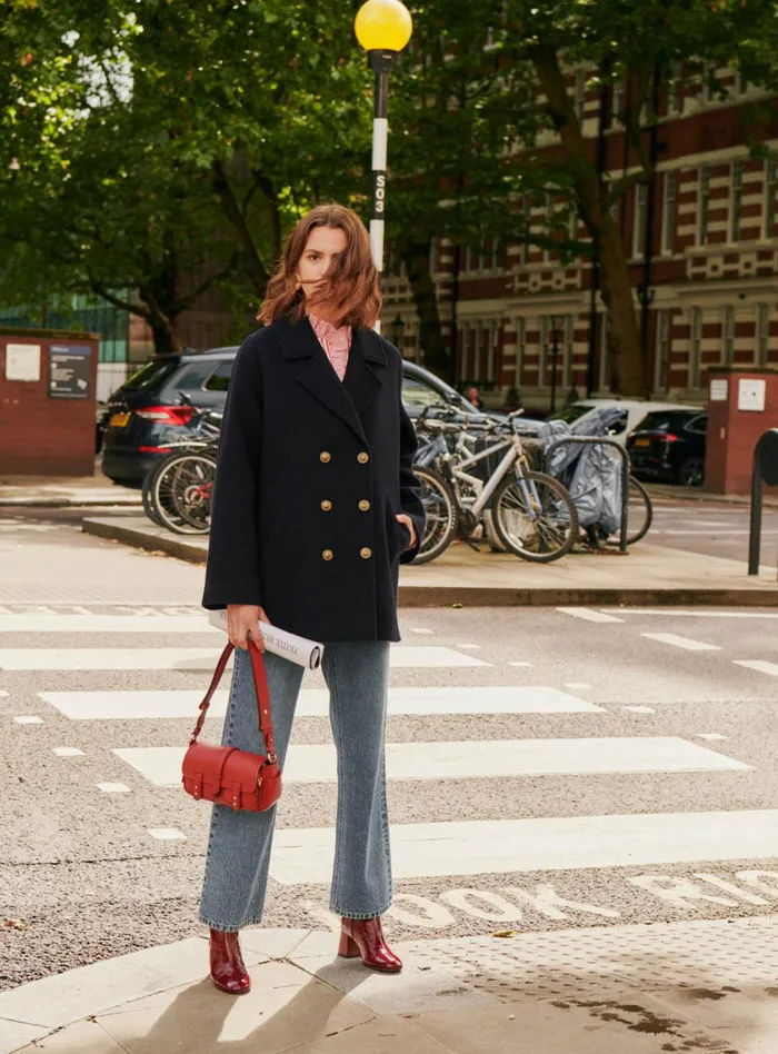 Petite Mendigote Jackets and Coats Fw24 Manteau Odete Navy 8211 Women