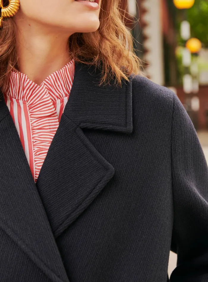 Petite Mendigote Jackets and Coats Fw24 Manteau Odete Navy 8211 Women