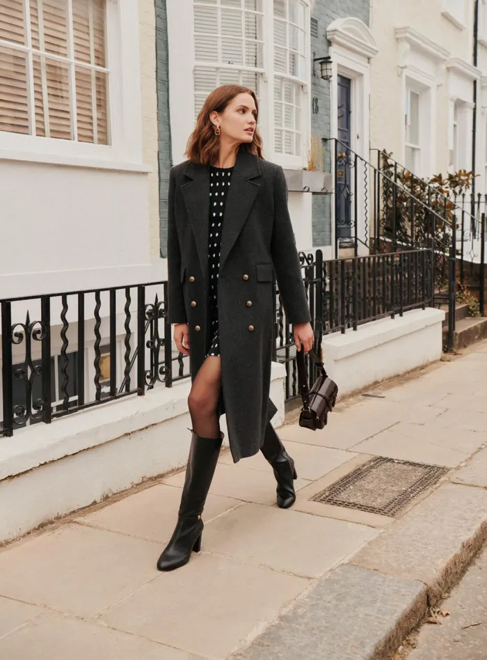 Petite Mendigote Jackets and Coats Oria Coat Gray 8211 Women