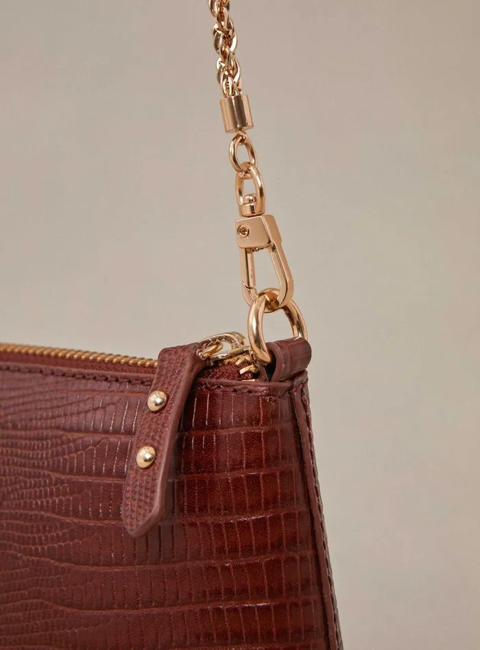 Petite Mendigote Leather Bags Fw24 Sac Serion Serpent Cognac 8211 Women