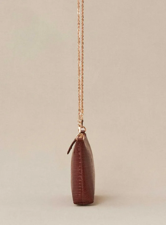 Petite Mendigote Leather Bags Fw24 Sac Serion Serpent Cognac 8211 Women