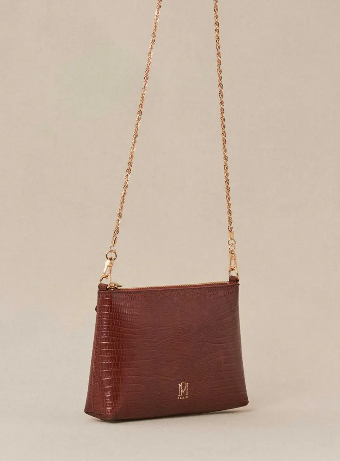 Petite Mendigote Leather Bags Fw24 Sac Serion Serpent Cognac 8211 Women