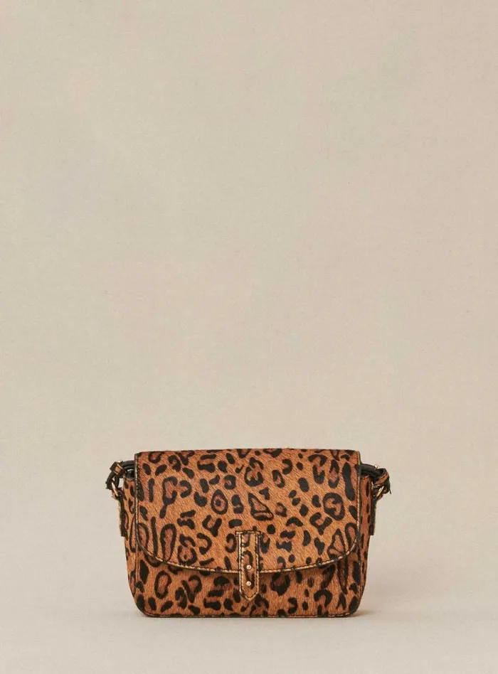 Petite Mendigote Leather Bags Fw24 Sac Servan Pony Leopard 8211 Women