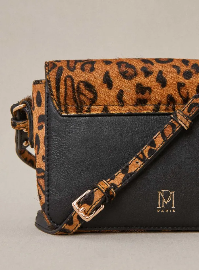 Petite Mendigote Leather Bags Fw24 Sac Servan Pony Leopard 8211 Women