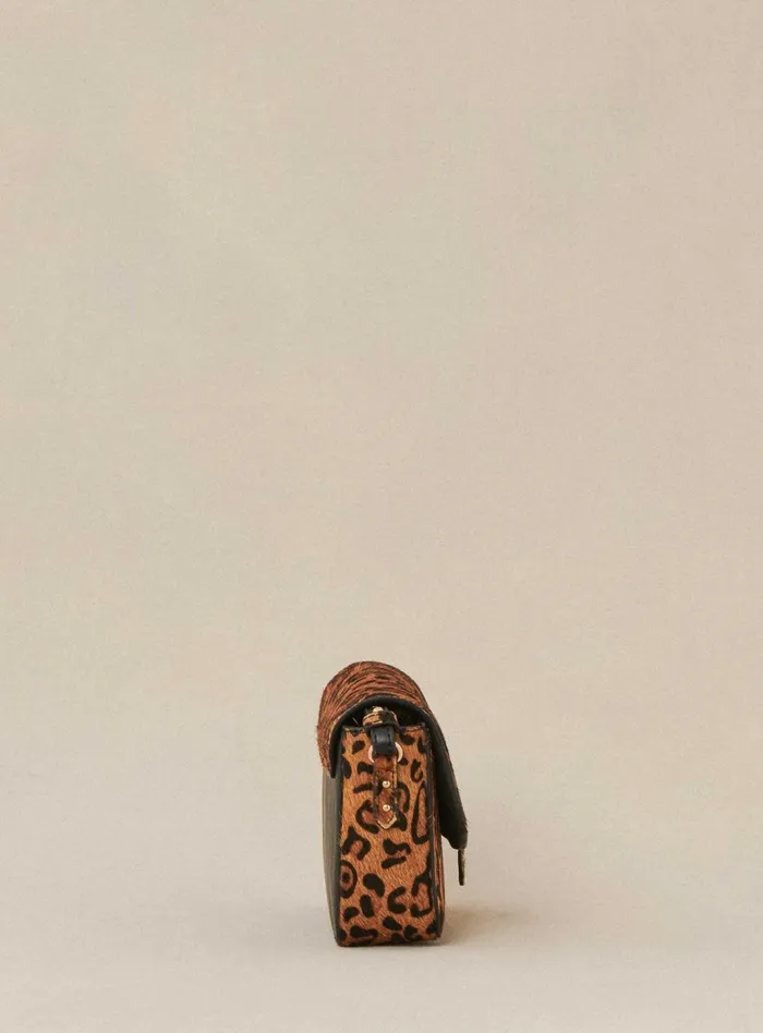 Petite Mendigote Leather Bags Fw24 Sac Servan Pony Leopard 8211 Women