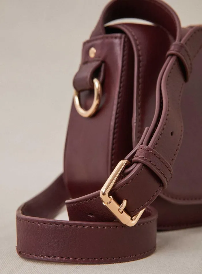 Petite Mendigote Shoulder Bags Fw24 Sac Soleo Cuir Bordeaux 8211 Women