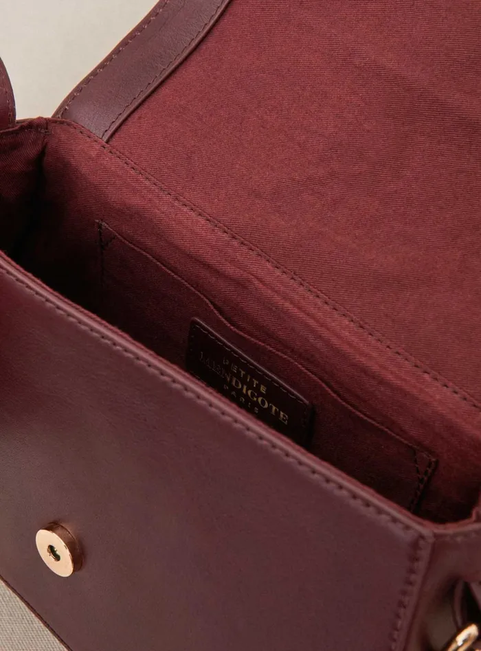 Petite Mendigote Shoulder Bags Fw24 Sac Soleo Cuir Bordeaux 8211 Women