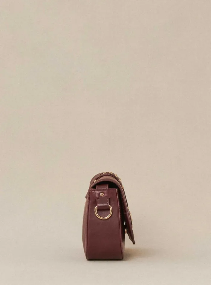 Petite Mendigote Shoulder Bags Fw24 Sac Soleo Cuir Bordeaux 8211 Women