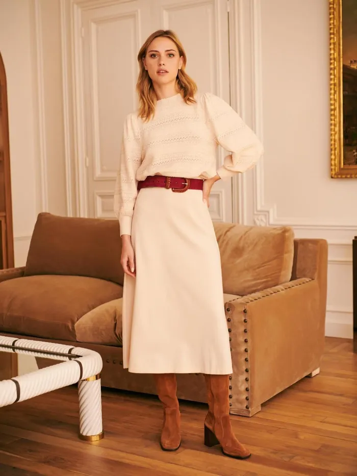 Petite Mendigote Skirts and Shorts Jasmine Skirt Ecru 8211 Women