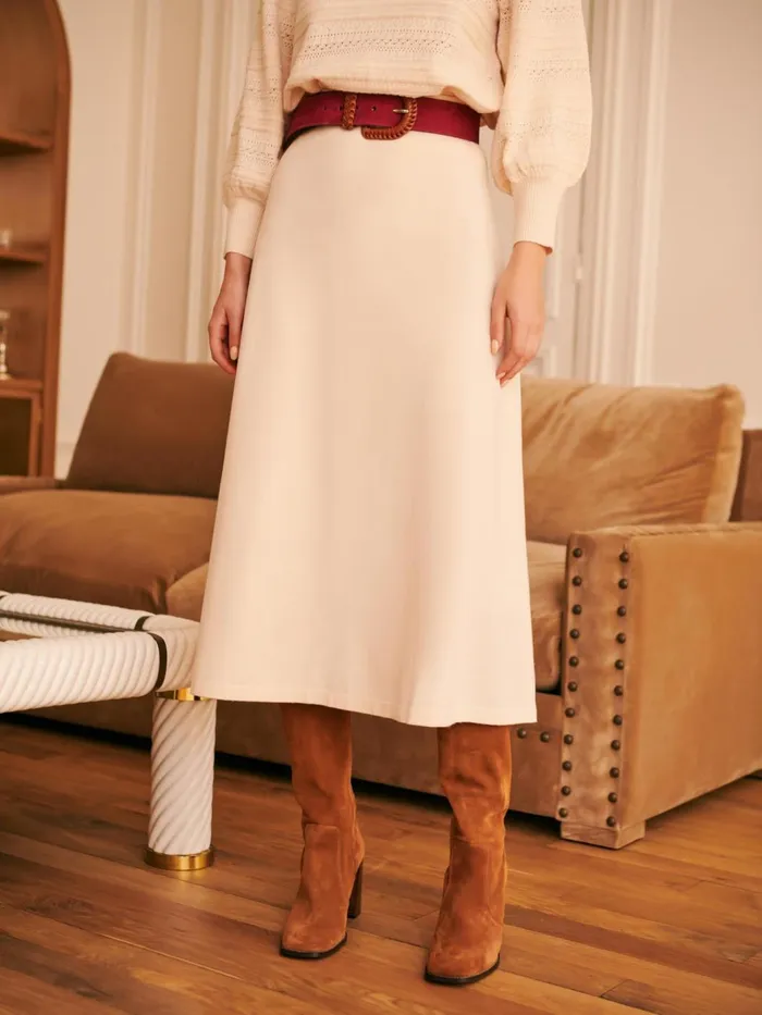 Petite Mendigote Skirts and Shorts Jasmine Skirt Ecru 8211 Women