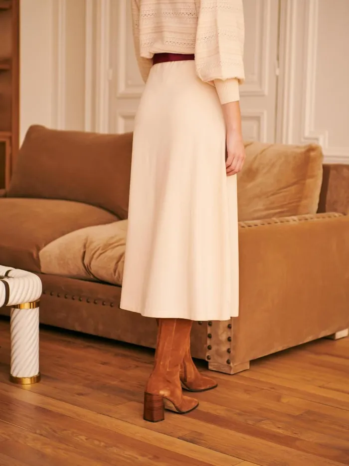 Petite Mendigote Skirts and Shorts Jasmine Skirt Ecru 8211 Women