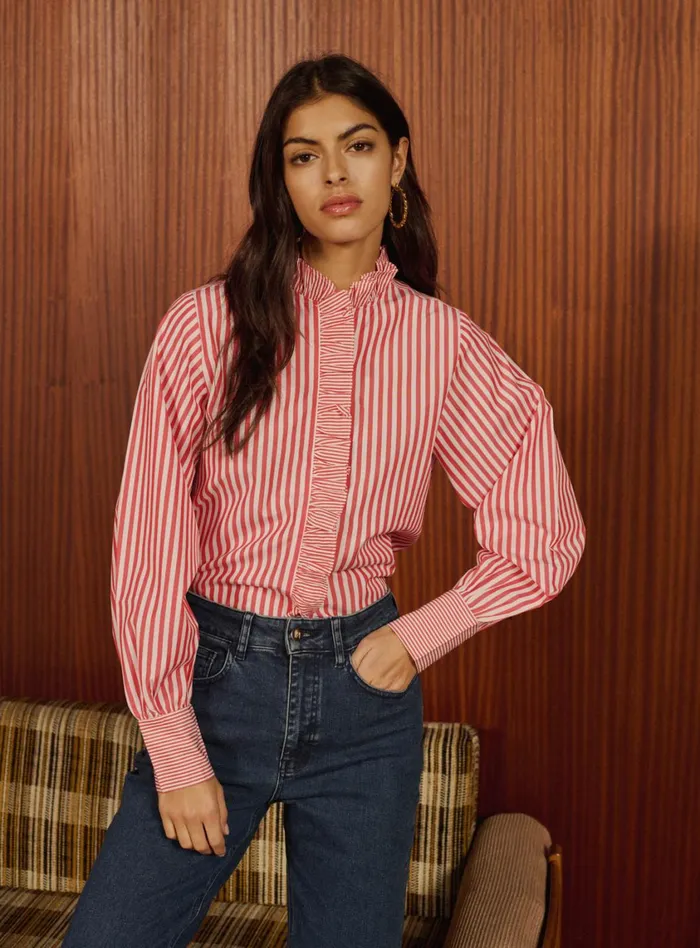 Petite Mendigote Tops Blouses Talcy Shirt Red 8211 Women