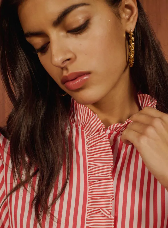 Petite Mendigote Tops Blouses Talcy Shirt Red 8211 Women