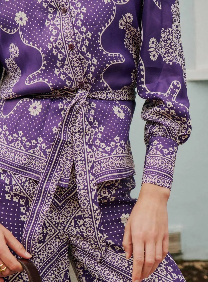 Petite Mendigote Tops Blouses Tivoli Shirt Purple 8211 Women