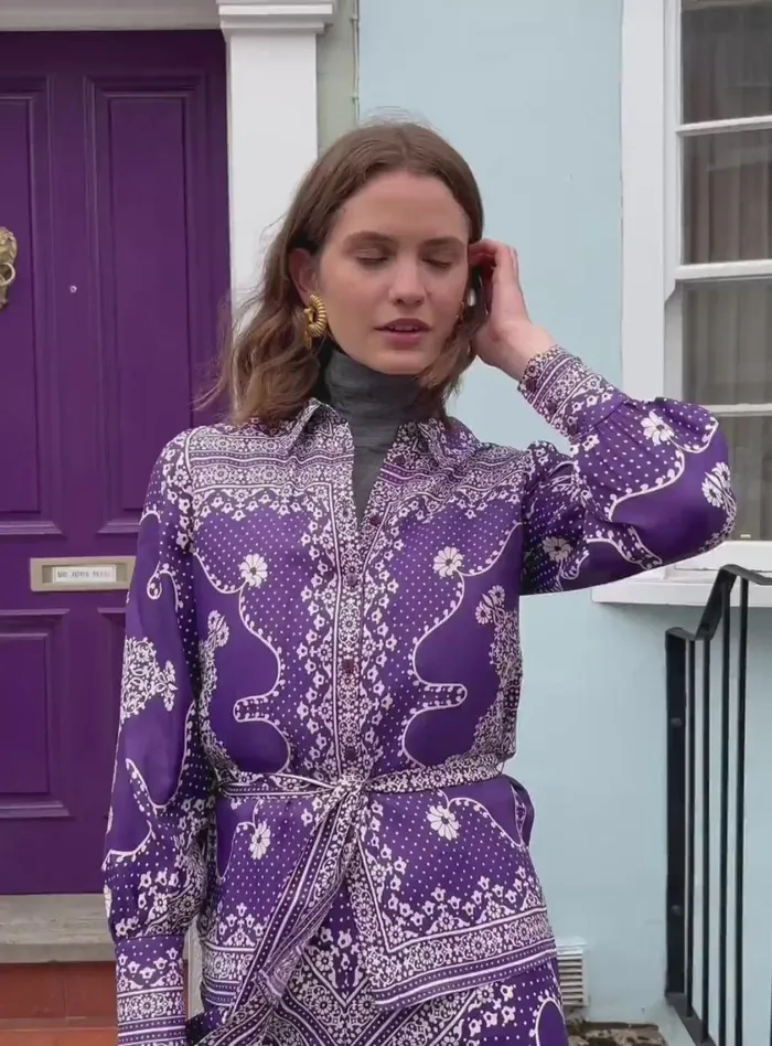 Petite Mendigote Tops Blouses Tivoli Shirt Purple 8211 Women