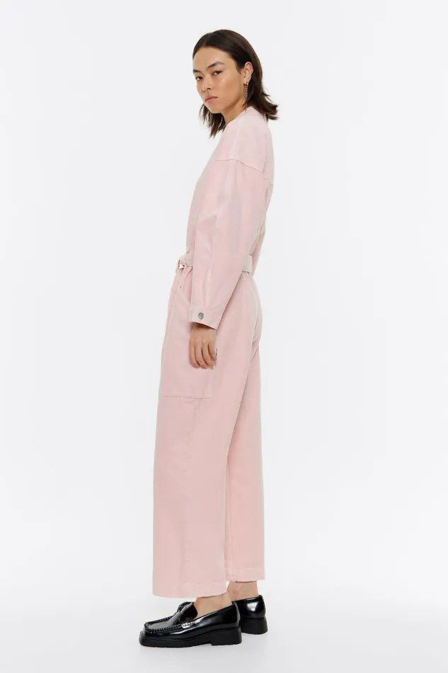 Pink Denim Cargo Jumpsuit Denim Pink Women Bimba Y Lola Dresses And Jumpsuits Pink Denim Cargo Jumpsuit Denim Pink Women Bimba Y Lola Dresses And Jumpsuits