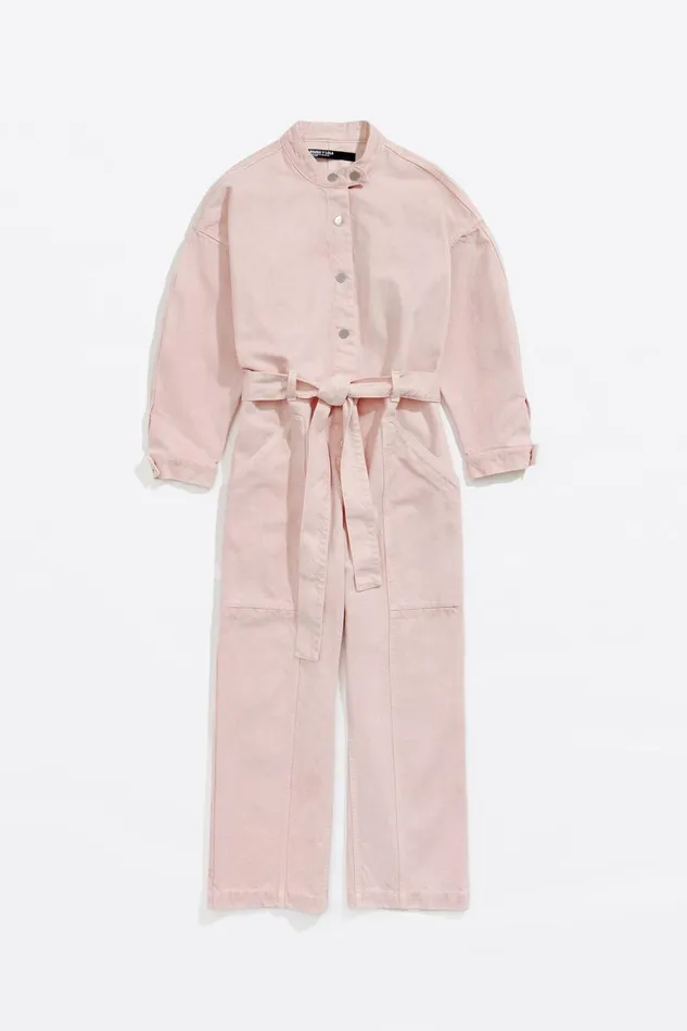 Pink Denim Cargo Jumpsuit Denim Pink Women Bimba Y Lola Dresses And Jumpsuits Pink Denim Cargo Jumpsuit Denim Pink Women Bimba Y Lola Dresses And Jumpsuits