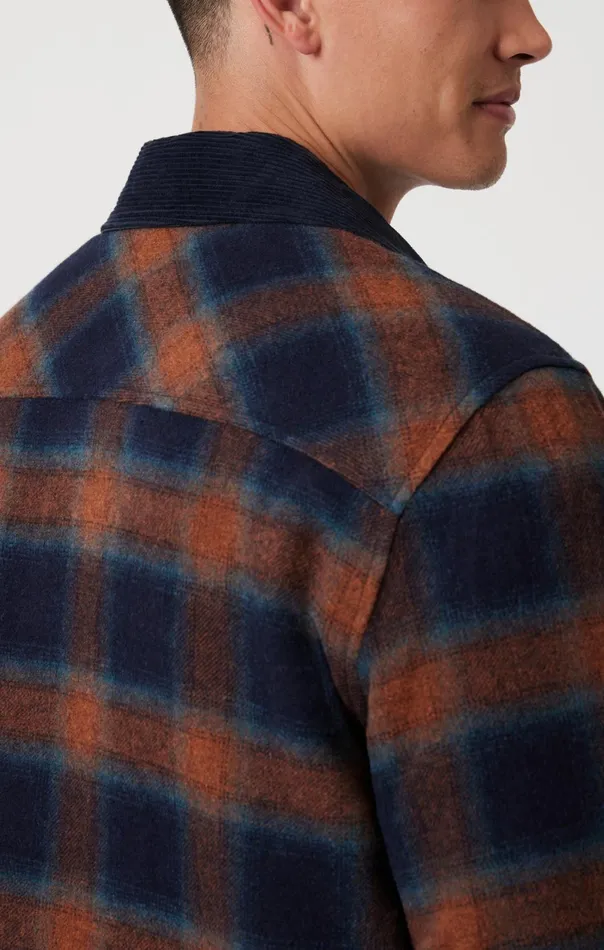 Plaid Shacket In Brick Red Check Men Mavi Jeans Jackets Plaid Shacket In Brick Red Check Men Mavi Jeans Jackets