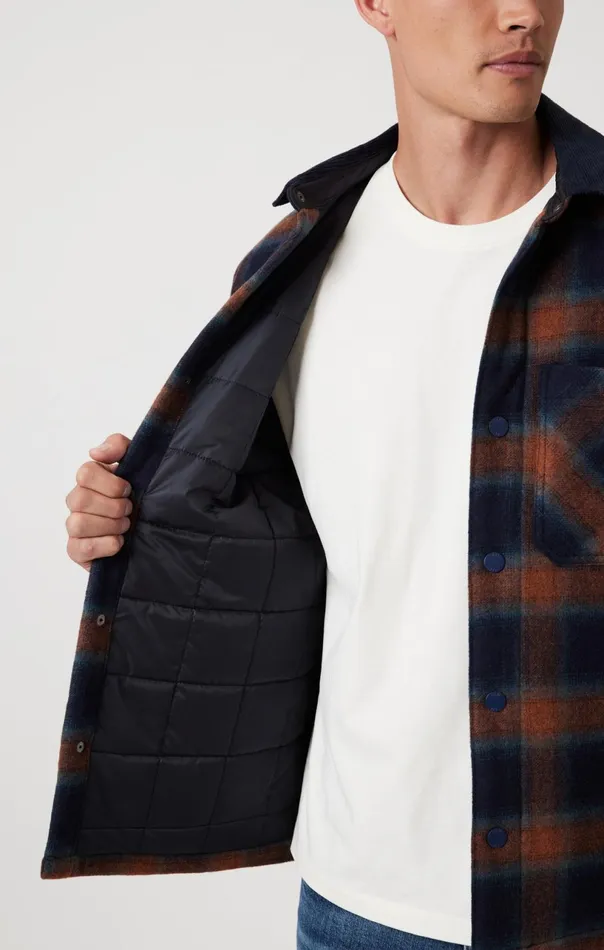 Plaid Shacket In Brick Red Check Men Mavi Jeans Jackets Plaid Shacket In Brick Red Check Men Mavi Jeans Jackets