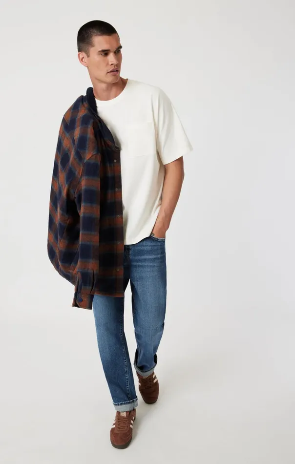 Plaid Shacket In Brick Red Check Men Mavi Jeans Jackets Plaid Shacket In Brick Red Check Men Mavi Jeans Jackets